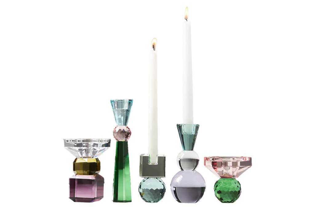 A collection of various candle holders