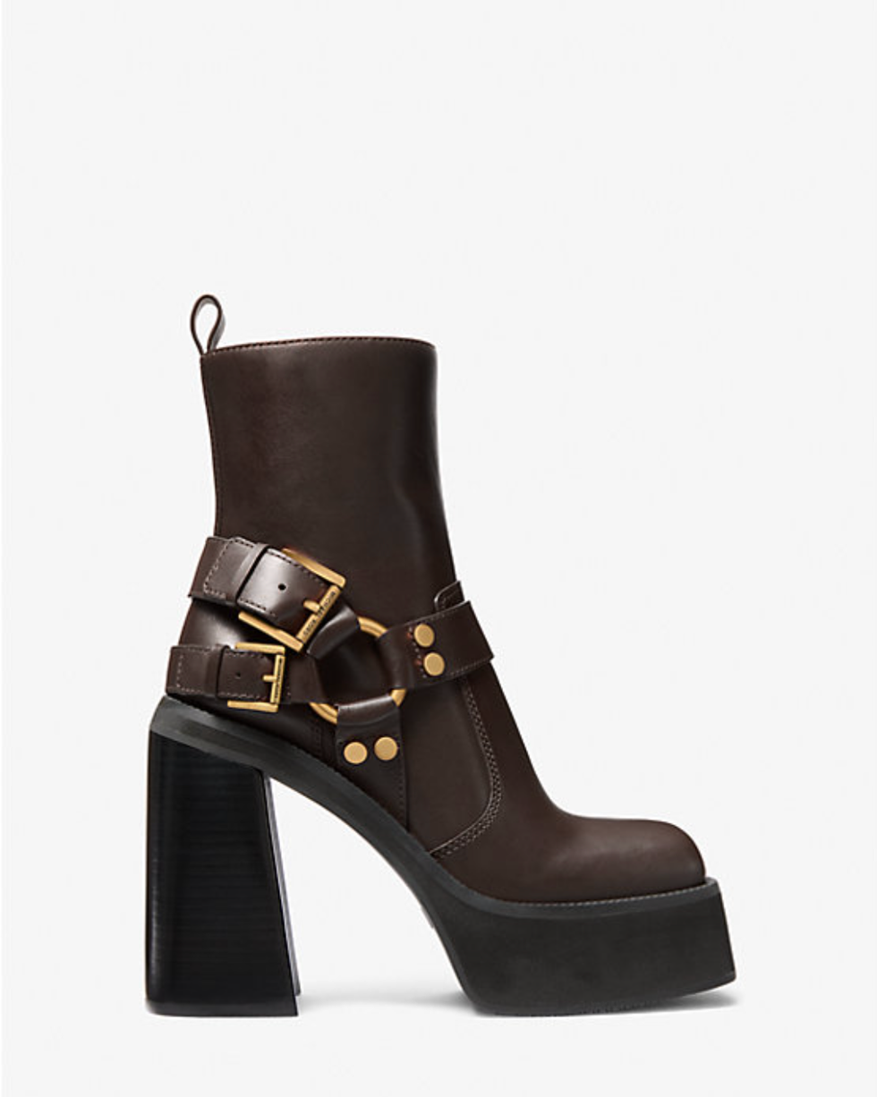 Crosby Leather Platform Moto Boot