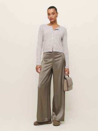 Norah Wide Leg Satin Pant