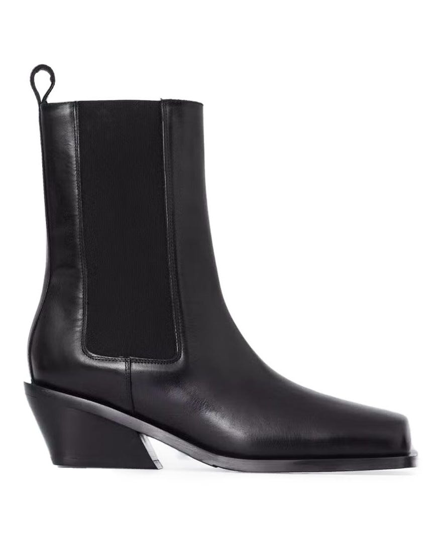 Square-Toe Chelsea Boots