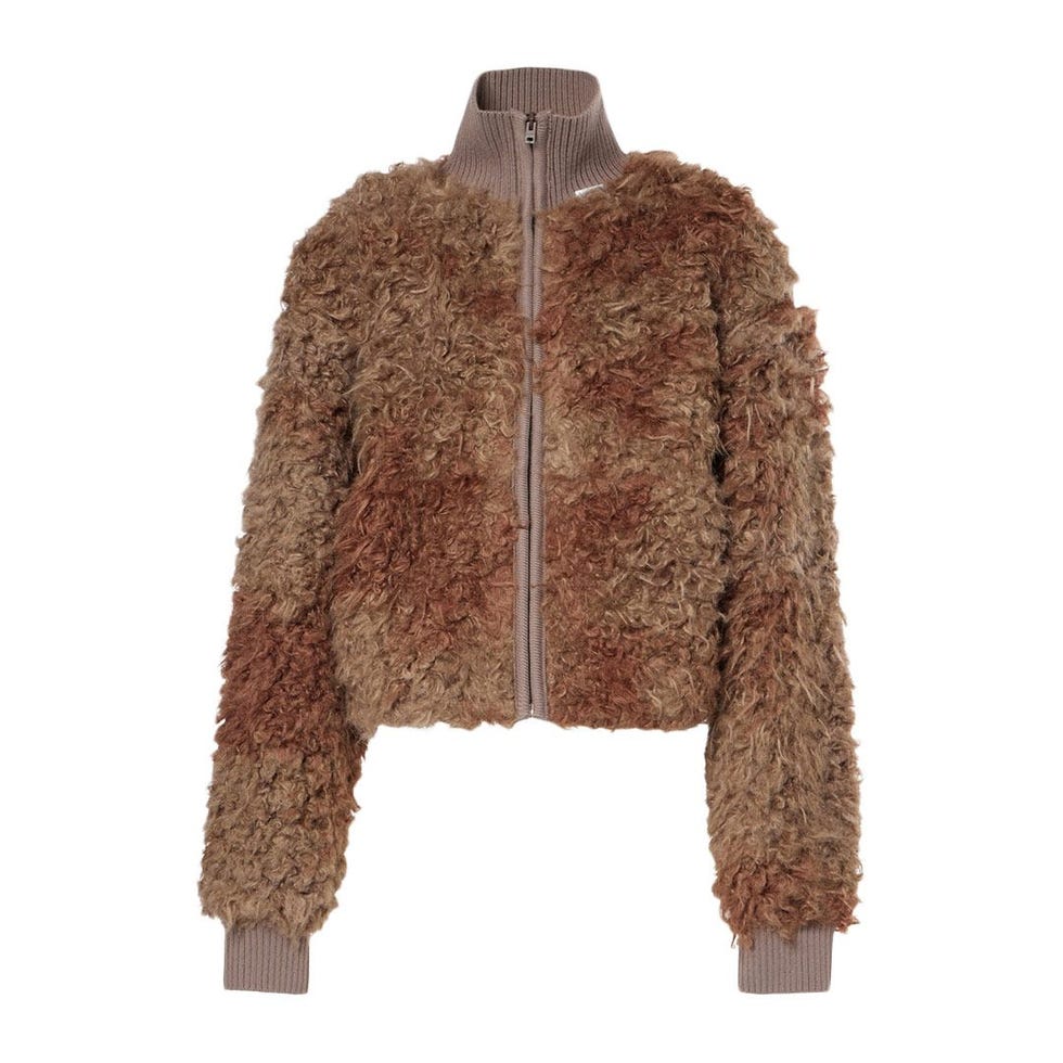 Freya Faux Shearling Knit Jacket 