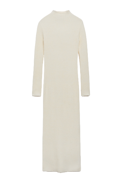 Mango Ribbed Knit Dress With Opening (Was $80) 